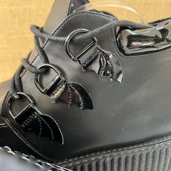 Strange Cvlt Creepers Black Super Kreep Platform Shoes Size 10 - Picture 8 of 15